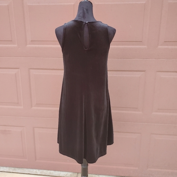 Old Navy Sleeveless Black A-Line Velour Dress Size Small Tall NWOT - Picture 12 of 12